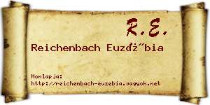 Reichenbach Euzébia névjegykártya